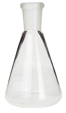 GSC International EF250-24-40-6 Erlenmeyer Flask, 24/40 Ground Glass Joint, 250ml, Pack of 6
