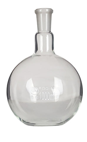 GSC International FFB1000-24-40-PK Flat-Bottom Flask, 24/40 Ground Glass Joint, 1000ml, Pack of 6