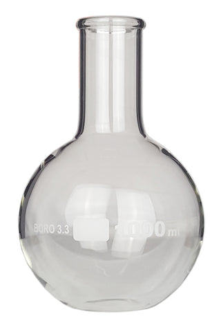 GSC International FFB1000-CS Flat-Bottom Flask, Standard Neck, 1000ml, Case of 24