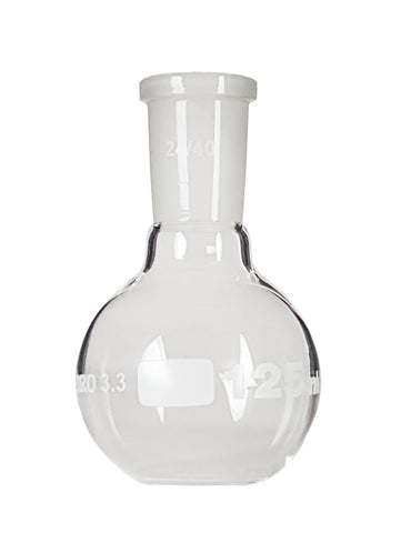 GSC International FFB125-24-40-12 Flat-Bottom Flask, 24/40 Ground Glass Joint, 125ml, Pack of 12
