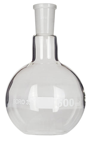 Flat-Bottom Flask, 24/40 Ground Glass Joint, 500ml by Go Science Crazy