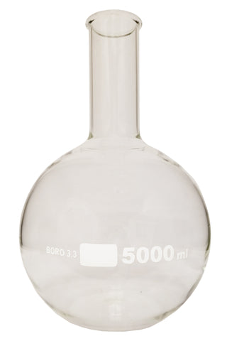 Flat-Bottom Flask, Standard Neck, 5000ml by Go Science Crazy
