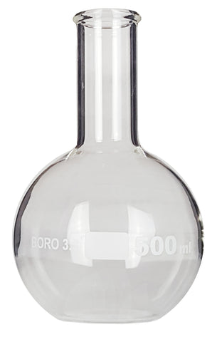 Flat-Bottom Flask, Standard Neck, 500ml by Go Science Crazy