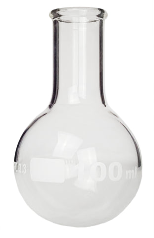 Round-Bottom Boiling Flask, Standard Neck, 100ml, Case of 96 by Go Science Crazy