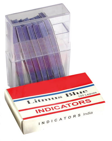 Blue Litmus Paper, Case of 12 Packs of 100 Strips.