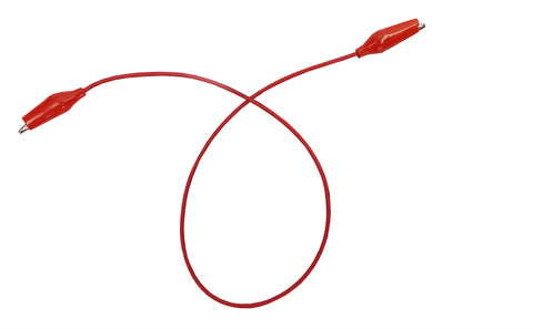 Connector Cord, 18 in., Alligator Ends, Pack of 10 Red Cords by Go Science Crazy