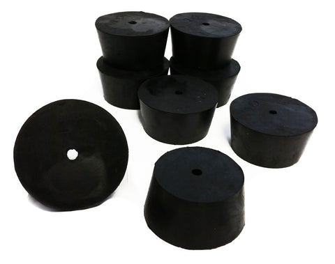 Rubber Stoppers, Size 10, 1-Hole. Case 10-Pound.