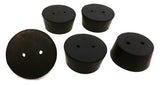Rubber Stoppers, Size 11, 2-Hole. Pack 1-Pound.
