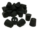 Rubber Stoppers, Size 3, 2-Hole. Case 10-Pound.