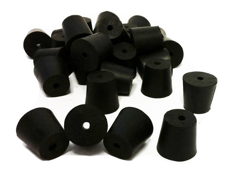 Rubber Stoppers, Size 4, 1-Hole, 1-Pound Pack