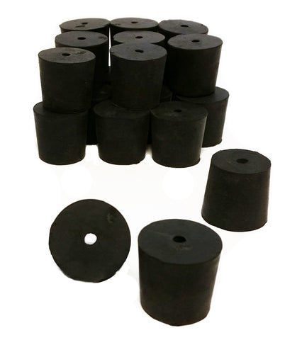 GSC International RS-5-1 Rubber Stoppers, Size 5, 1-Hole. Pack of 1-Pound.