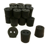GSC International RS-5-2 Rubber Stoppers, Size 5, 2-Hole. Pack of 1-Pound.