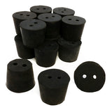 GSC International RS-6-2 Rubber Stoppers, Size 6, 2-Hole. Pack of 1-Pound.