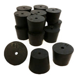 Rubber Stoppers, Size 6.5, 1-Hole. Case of 10-Pound.