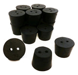 GSC International RS-6.5-2 Rubber Stoppers, Size 6.5, 2-Hole, 1-Pound Pack