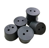 Rubber Stoppers, Size 7.5, 2-Hole. Pack of 1-Pound.