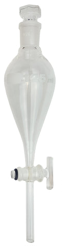 GSC International SFGS125-12 Separatory Funnel with Glass Stopcock, 125ml, Case of 12